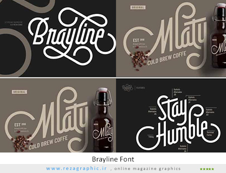 دانلود فونت انگلیسی - Brayline Typeface